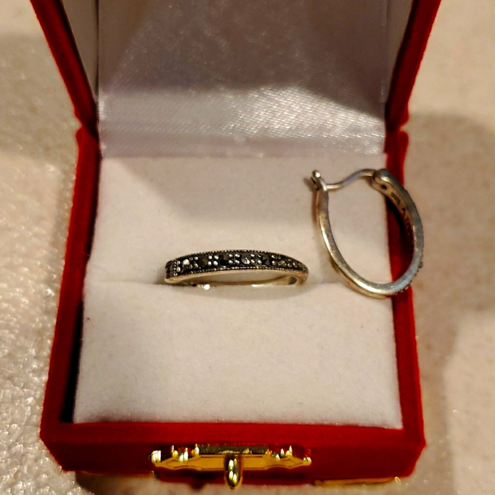 .925 SS Marcasite earrings